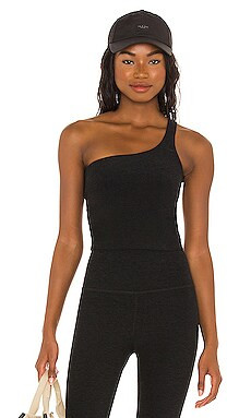 Beyond Yoga One & Only Shoulder Cropped Tank in Darkest Night from Revolve.com | Revolve Clothing (Global)