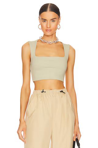 DANIELLE GUIZIO Celestial Stretch Top in Sage Green from Revolve.com | Revolve Clothing (Global)