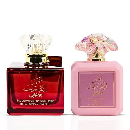 Shams Al Emarat Khususi & Pink Blush Shams Al Emarat Khususi Eau De Parfum Sprays 100ML (3.4 OZ) by Ard Al Zaafaran | A Delightful Bundle of Fruits, Florals & Creamy Vanilla. (Bundle) | Walmart (US)