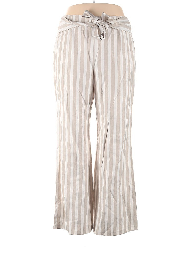 Antonio Melani Stripes Ivory Casual Pants Size 14 - 76% off | thredUP