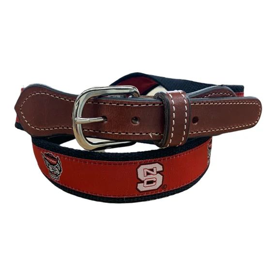 NC State Wolfpack Woven Men's Web Leather Belt - Etsy | Etsy (US)