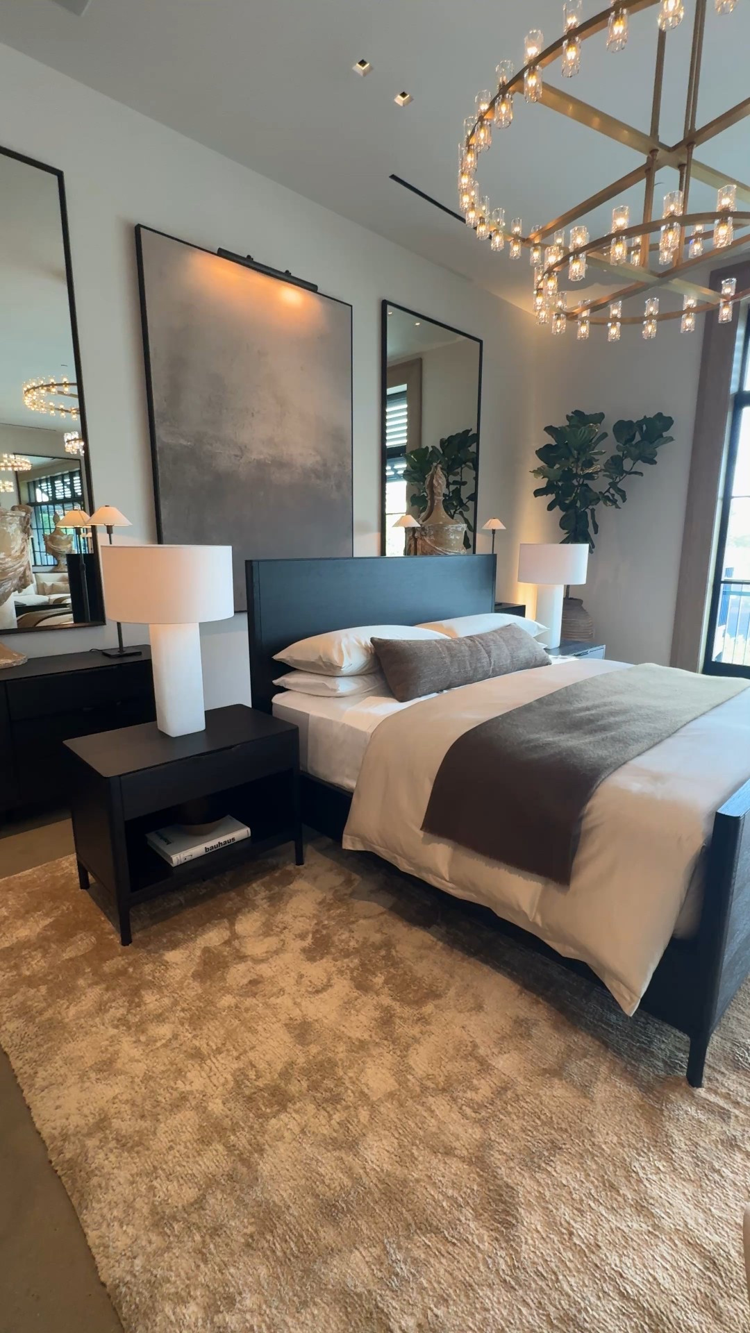 Modern Primary bedroom inspo ✨ i went to restoration hardware and fell in love with the simplicity of this styled bedroom… but I thought I’d find you the luxury look for less 🖤 

I took inspo from this bedroom set into my own home and currently have the ikea bed with storage drawers and it gets the look done for sure for way less. Eventually I’d love to upgrade to something high end but for now budget friendly is working :) 

#LTKHome