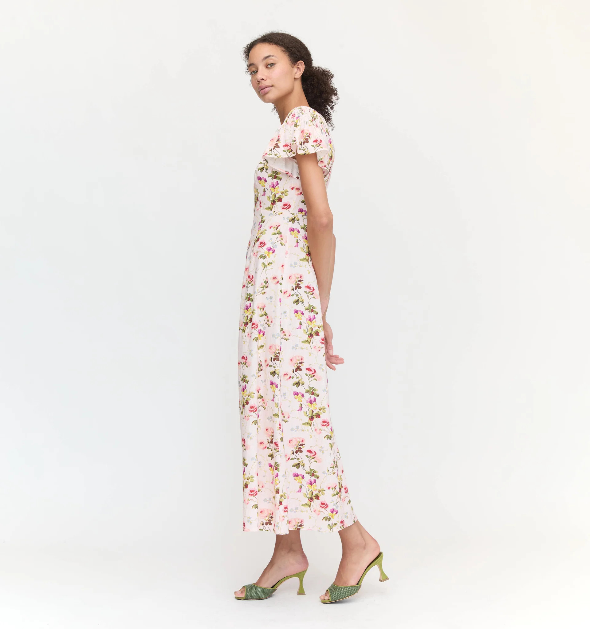 The Dominique Dress - Pink Bluebonnet | Hill House Home US