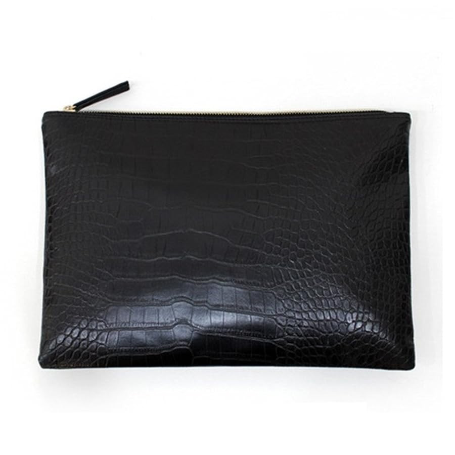 Women Clutches Crocodile Grain PU Leather Envelope Clutch Bag | Amazon (US)