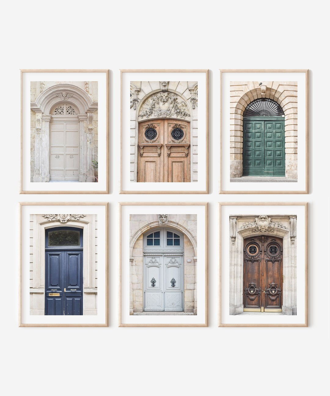 Set of 6 European Doors 5 X 7 Printable Art, Digital Download, Gallery Wall Set, Door Photography... | Etsy (US)