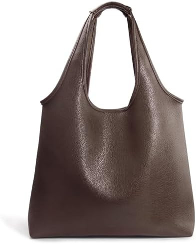 HOXIS Women's Hobo Bag Soft Vegan Leather Tote Oversized Slouchy Handbag for Shopping,Weekender,W... | Amazon (US)