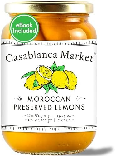 CASABLANCA MARKET Moroccan Preserved Lemons – Authentic Moroccan Preserved Lemons in Jar – Wh... | Amazon (US)