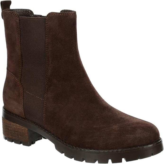 Finley - Women's Casual Slip-On Suede Lug Sole Chelsea Ankle Boots | Amazon (US)