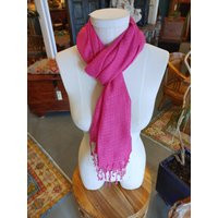Hot Pink Scarf | 100% Soft Rayon I Colorful Scarf, Shawl, Or Headwrap | Etsy (US)