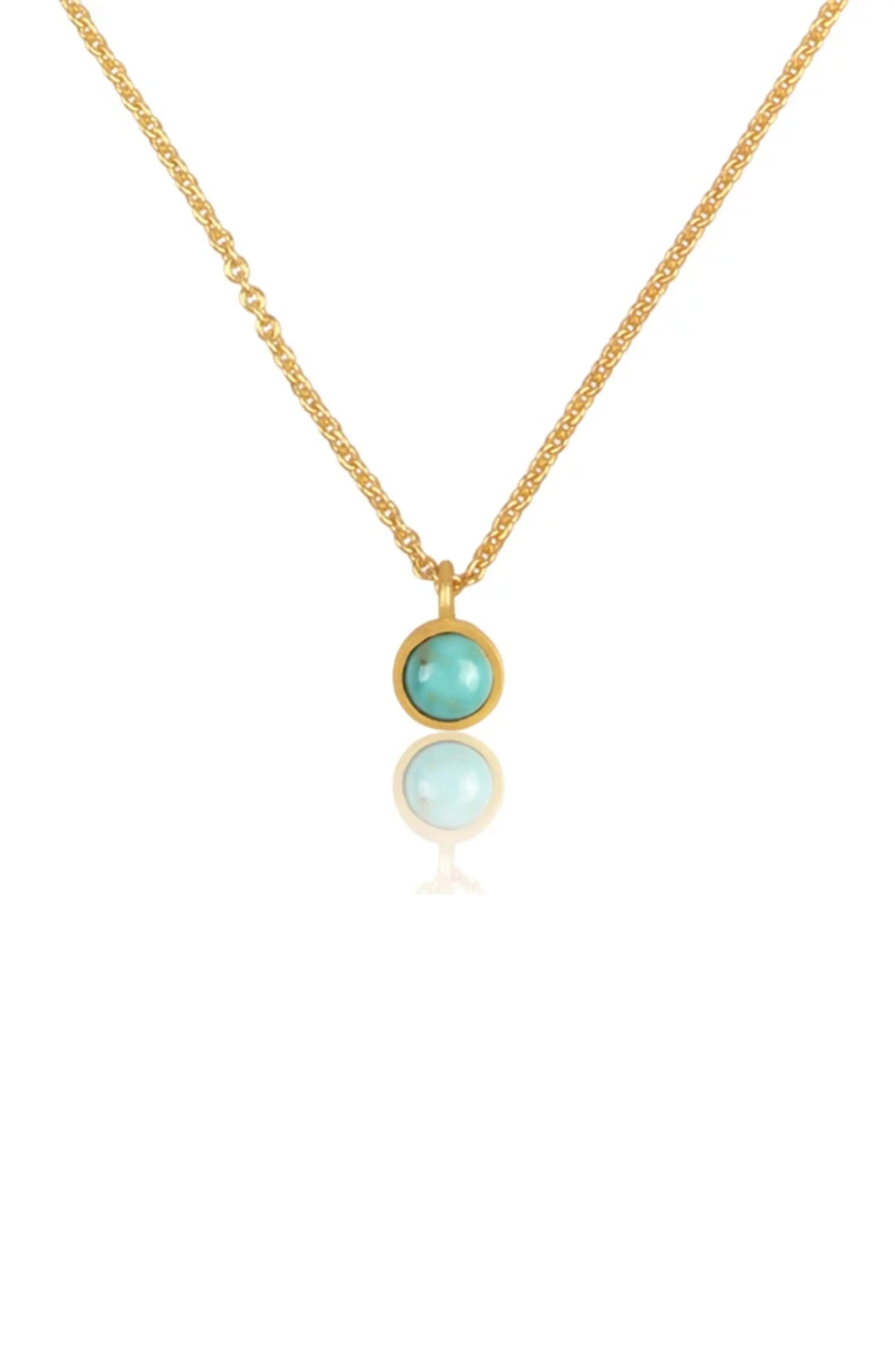 Christina Greene Dainty Turquoise Pendant Necklace at Nordstrom | Nordstrom