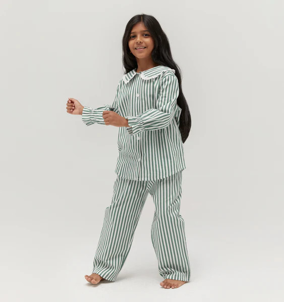 The Tiny Cypress Set - Green Stripe | Hill House Home