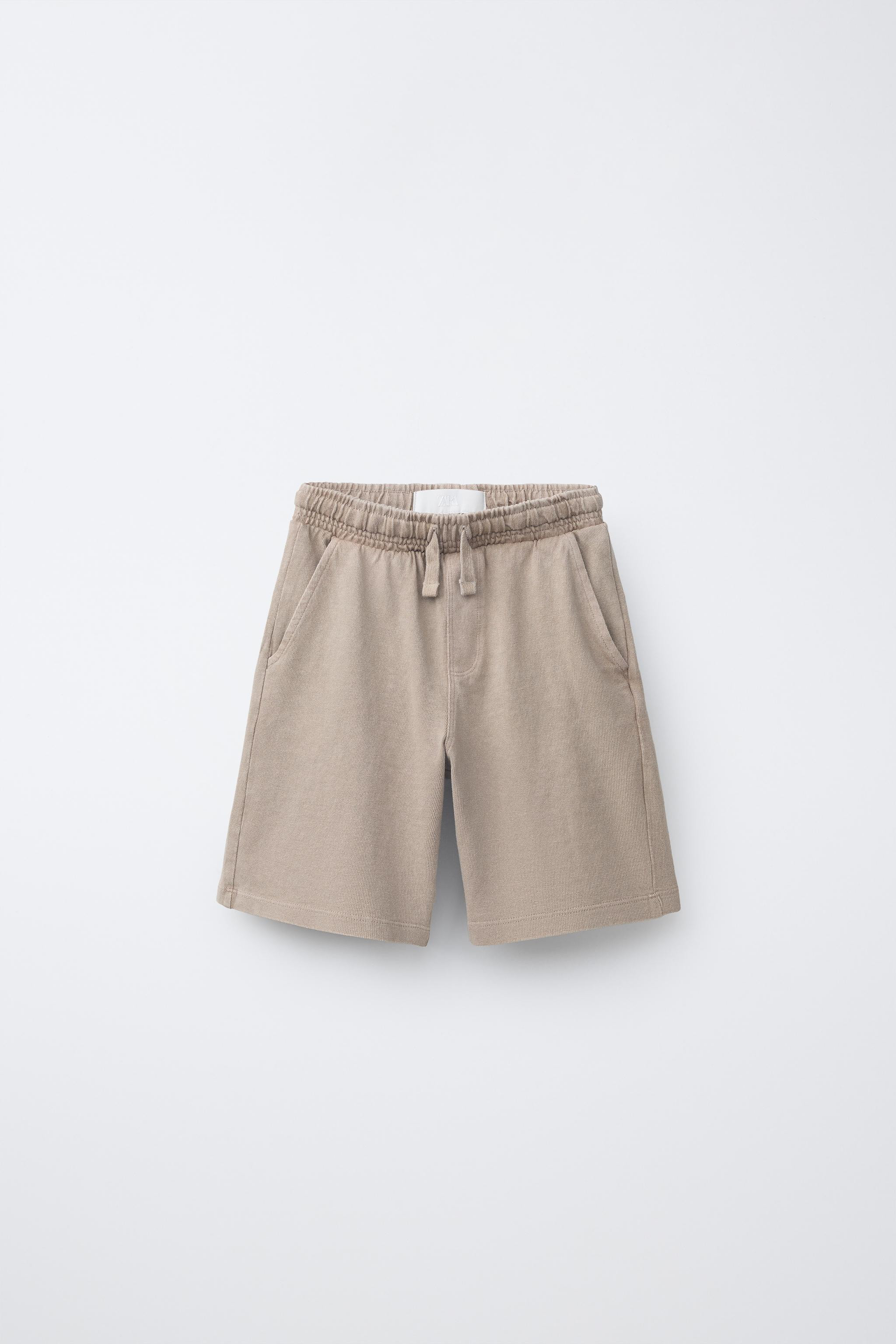 PLAIN GARMENT DYE T-SHIRT AND BERMUDA SHORTS SET | Zara UK