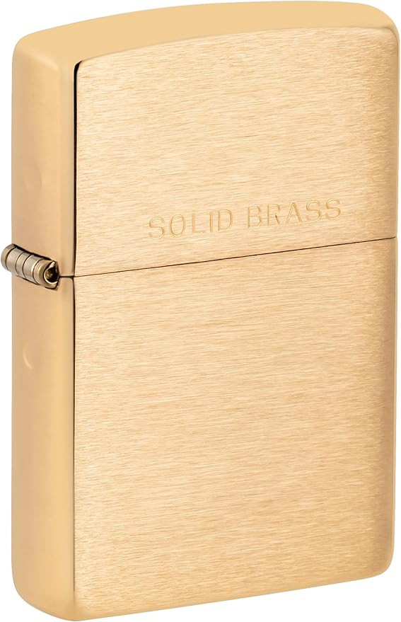 Zippo Classic Brushed Solid Brass Pocket Lighter | Amazon (US)