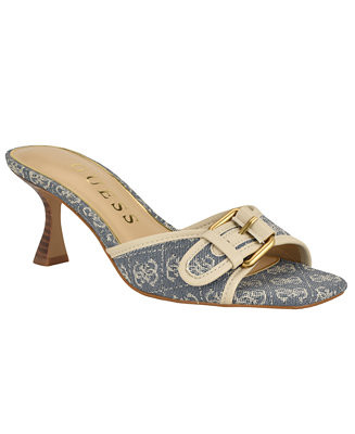 Women's Dista Buckle Kitten Heel Dress Sandals | Macy's