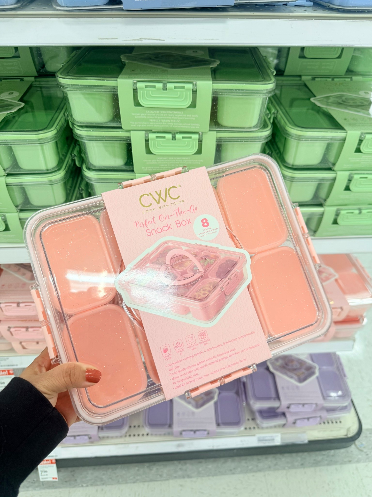 Cook With Color Sparkle with Lid Snack Box Food Storage Container 🩷💚🩵💜

#LTKTravel #LTKfoodie #LTKSeasonal