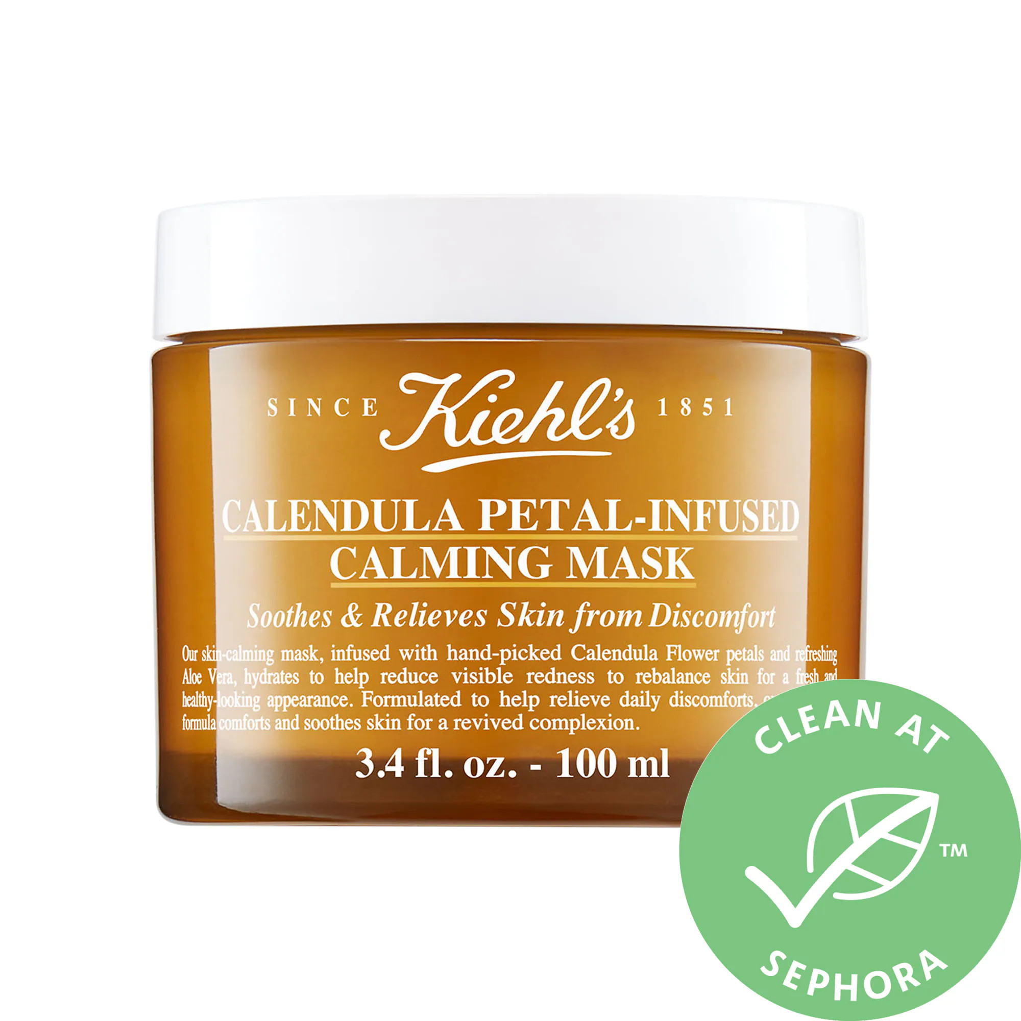 Kiehl's Since 1851 Calendula Petal-Infused Calming Mask with Aloe Vera 3.4 oz/ 100 mL | Sephora (CA)