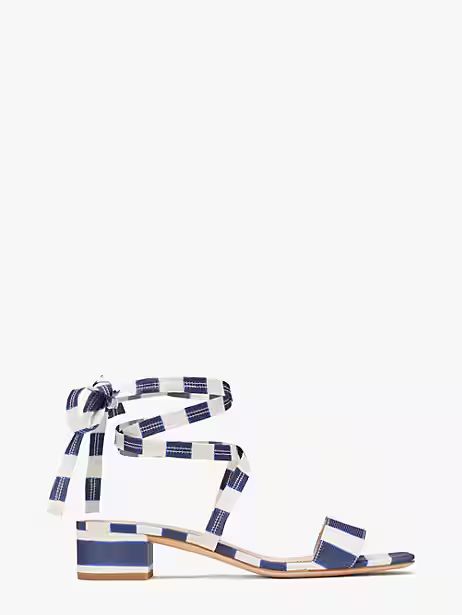 aphrodite striped lace up sandals | Kate Spade (US)