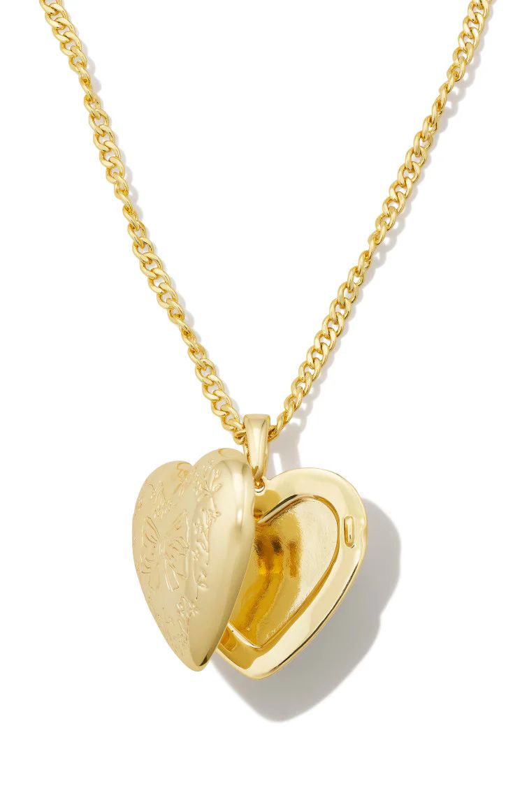 Kendra Scott x LoveShackFancy Locket Necklace in Gold | LOVESHACKFANCY