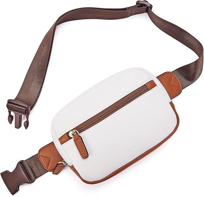 Telena Belt Bag for Women PU Leather Fanny Pack Crossbody Bags for Women Waist Bag with Adjustabl... | Amazon (US)