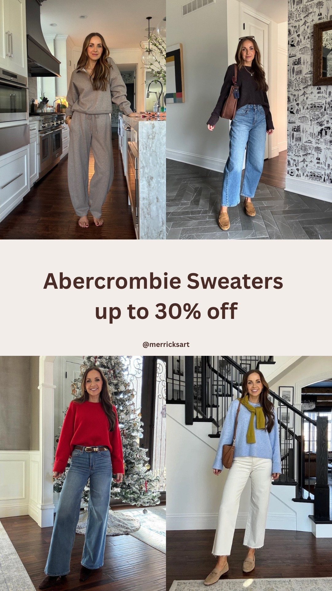 Abercrombie sweaters up to 30% off today!!