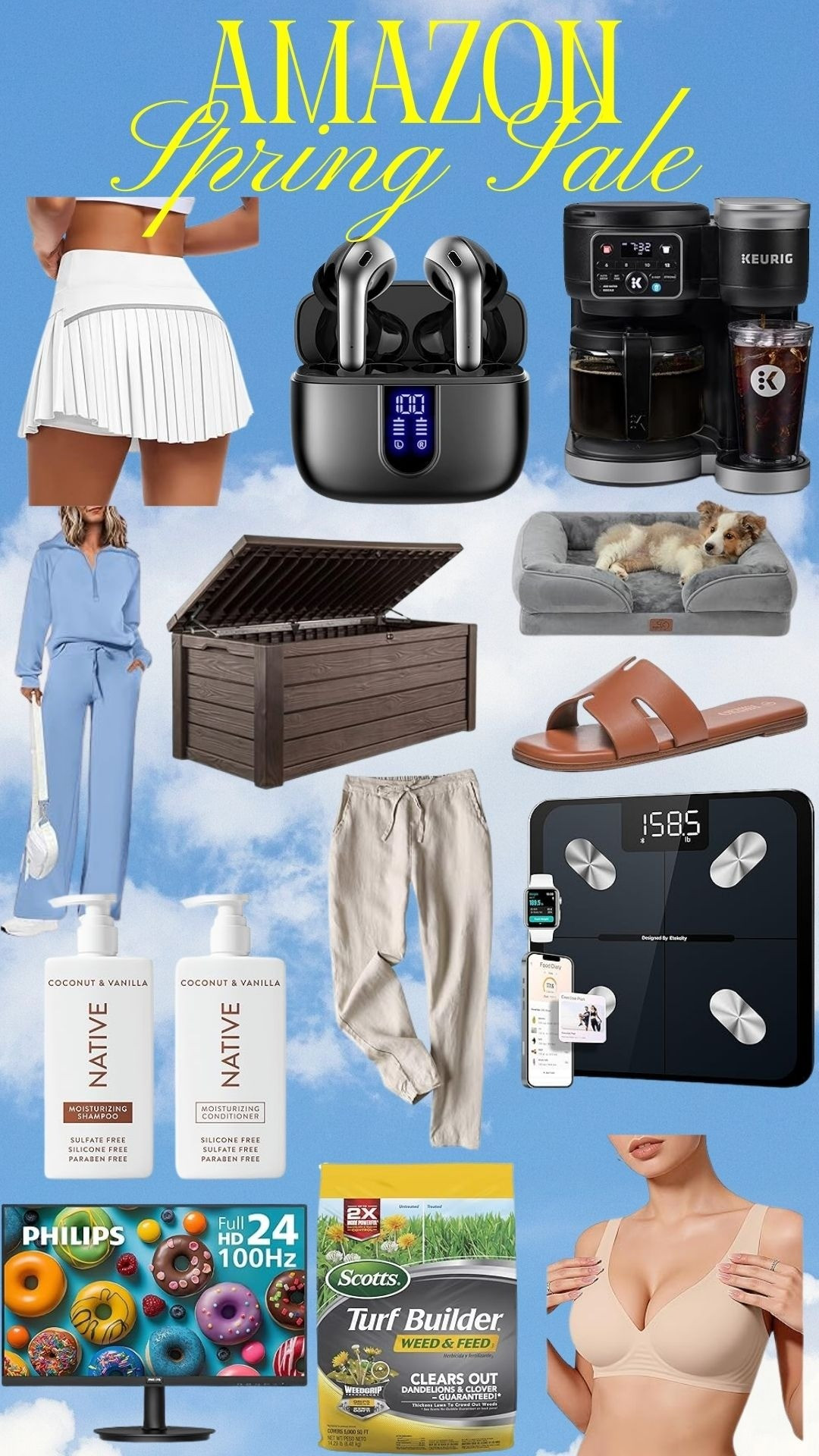Amazon early spring saleHome finds, coffee maker, tennis skirt, pickleball, dog bed, dog mom, sandals, slides, summer shoes, 2 pc sets, patio box, yard box, putdoor furniture, ear buds, lawn care, grass seed, home vibes, womens clothing, fashion finds, sales, deals, sale alert, affordable fashion, 

#LTKSaleAlert #LTKHome #LTKSeasonal