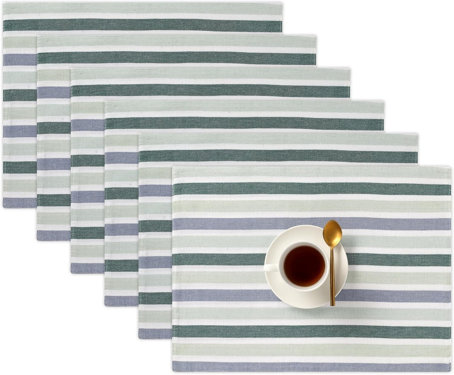 Folkulture Placemats Set of 6 or Woven Placemats, 100% Cotton St Patricks Day Placemats Heat Resi... | Amazon (US)