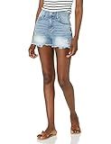 WallFlower Women's Juniors Instastretch Tomboy Exposed Pockets Mid-Rise Stretch Shorts | Amazon (US)