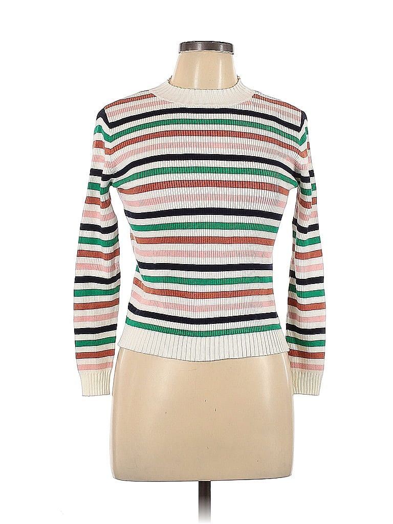 Minkpink Stripes Ivory Pullover Sweater Size M - 72% off | thredUP