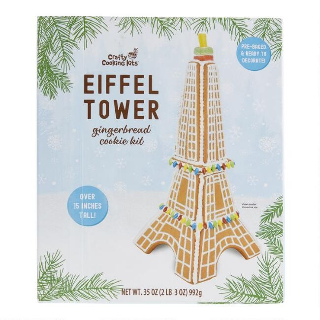 Woodland Eiffel Tower Gingerbread Cookie Kit | World Market