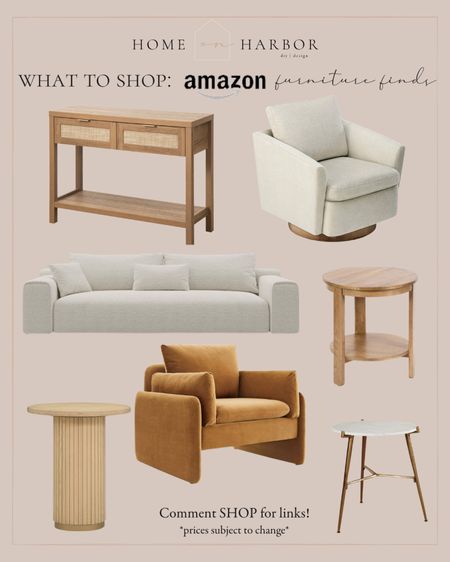 New Amazon furniture finds! Great prices for accent chairs, sofas, side tables, entryway table and more! Linked below 

#LTKSeasonal #LTKstyletip #LTKhome