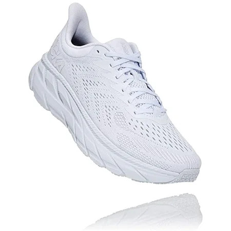 Hoka 1110508-WWH: Men s Clifton 7 White/White Running Shoes (13 D(M) US Men White/White) | Walmart (US)