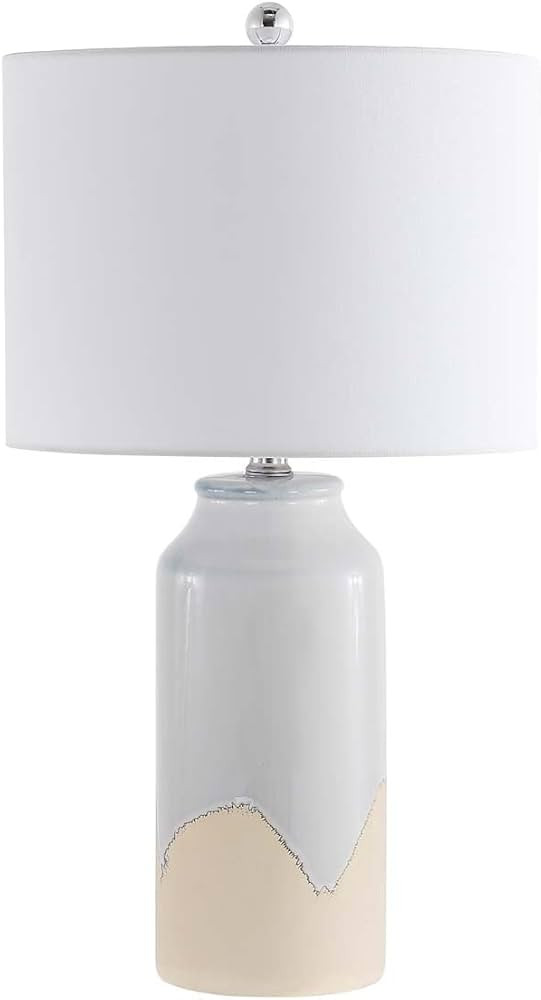 Safavieh Lighting Collection Bevlen Contemporary White/Grey 26-inch Table Lamp (LED Bulb Included... | Amazon (US)