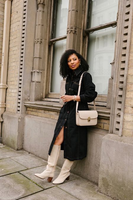 Denim trench coat / Denim dress outfit.

This outfit works perfectly with knee-high boots and a minimal bag. 



#LTKstyletip #LTKover40 #LTKSeasonal