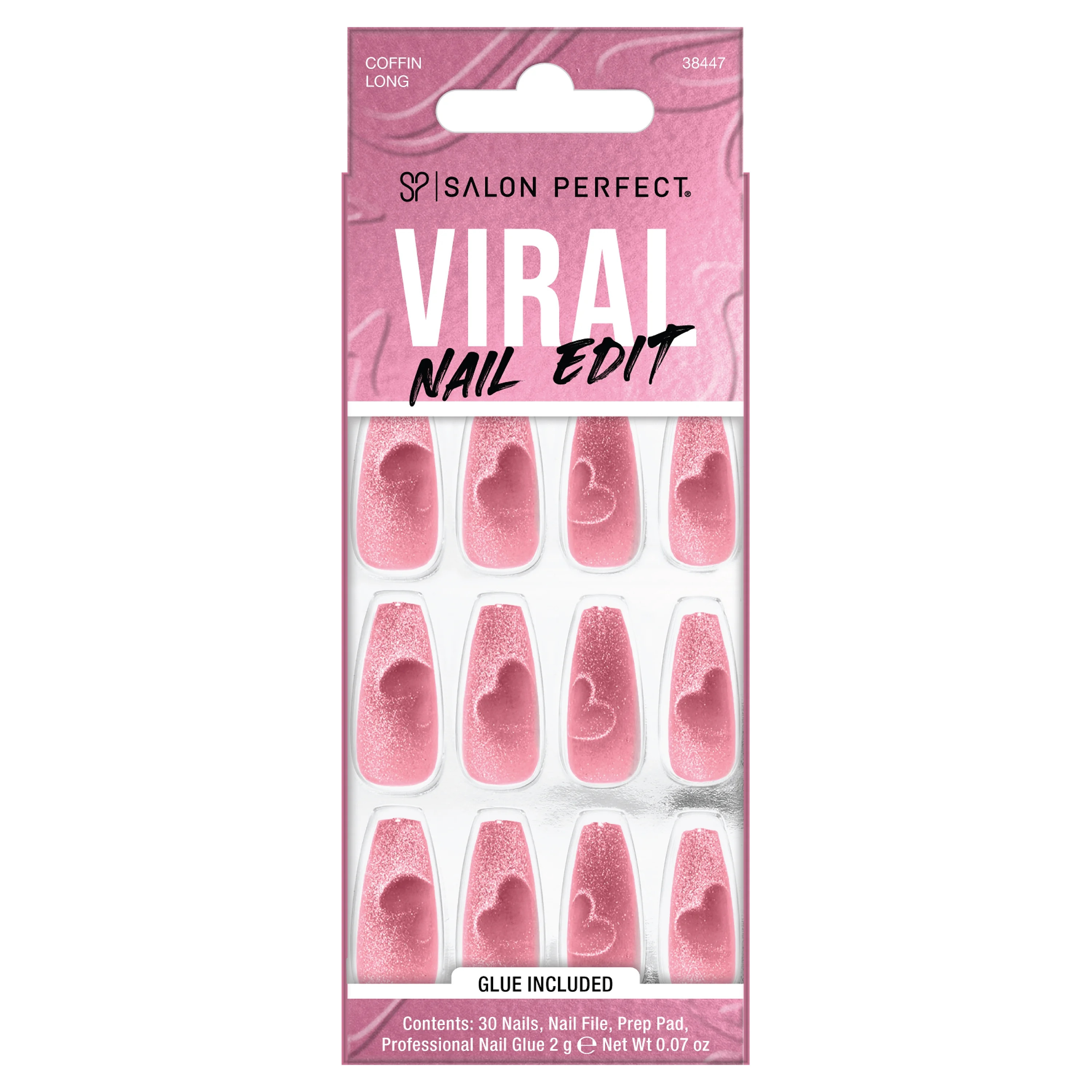 Salon Perfect Artificial Press On Nails, 310 Viral Naid Edit Magnetic Heart | Walmart (US)