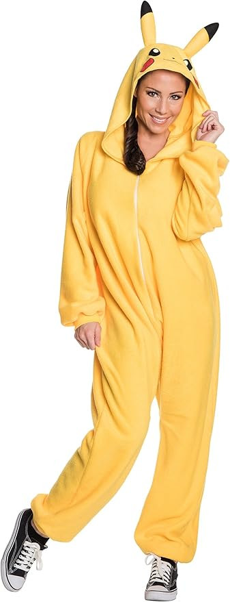 Rubie's Adult Pokemon Pikachu Costume Jumpsuit | Amazon (US)