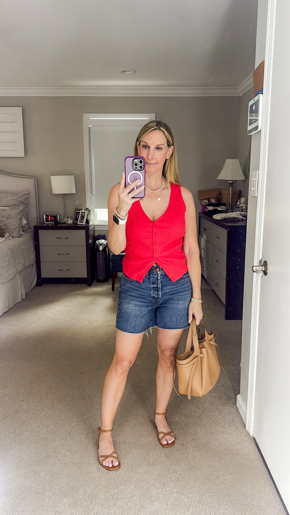 Target tank
Madewell shorts
Margaux sandal
Tory Birch bag


#LTKOver40 #LTKSummerEdit #LTKPetite