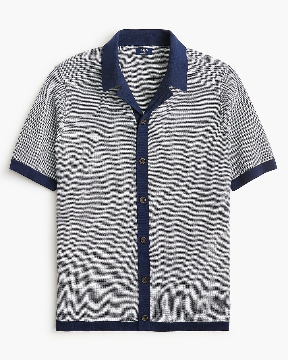 Two-tone camp sweater-polo | J.Crew Factory