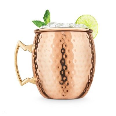Final Touch Hammered Copper Plated 16 Ounce Moscow Mule Mug | Target