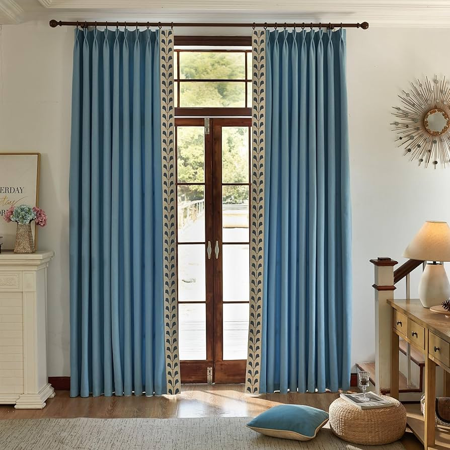 Cotton Linen Solid Room Darkening Window Curtain Panel with Lining and Hooks,Home Decor Blackout ... | Amazon (US)