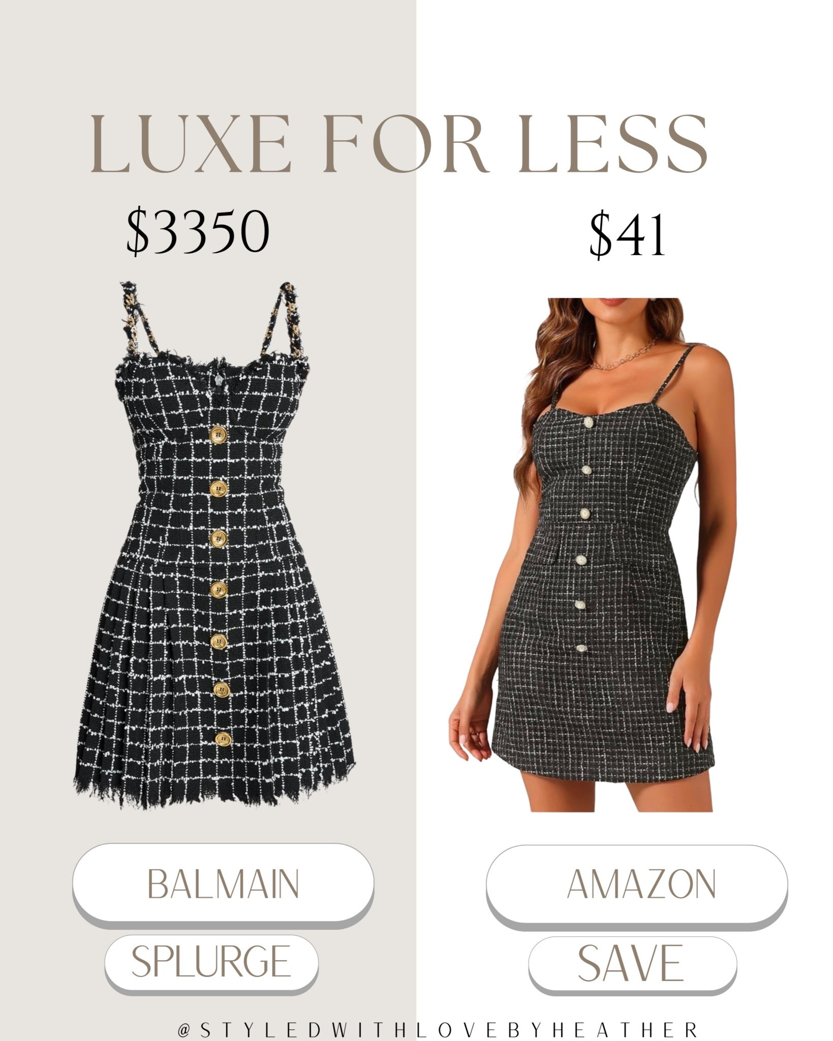 Balmain energy without the Balmain price tag 🖤✨

If you’ve been eyeing that iconic tweed mini… this Amazon find is giving the same chic, structured, button-down look for just $41 👀

Perfect for brunch, date night, or when you want to look effortlessly expensive without actually spending $$$ 💅

Save this for your next luxe-for-less moment & follow for more designer dupes 🤍

Linked on my LTK before it sells out 💫

 

 #LTKootd #LTKstorytime #LTKSaleAlert