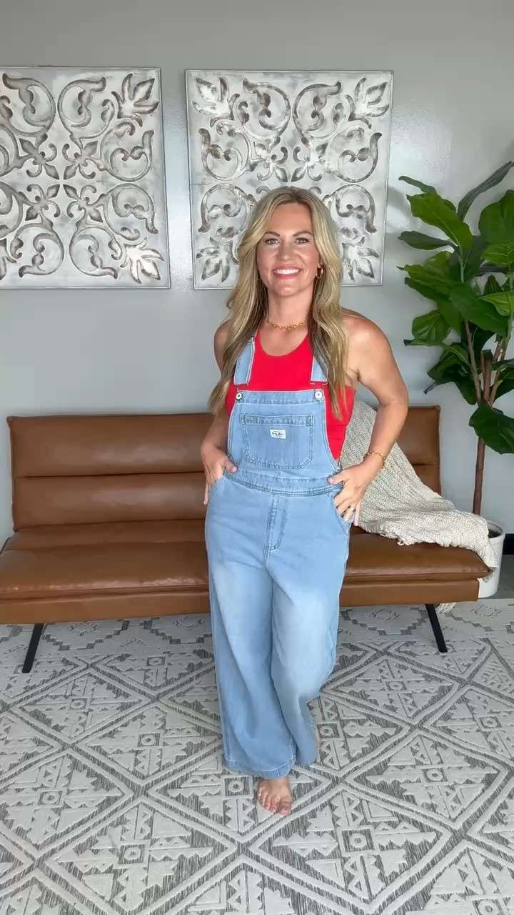 Denim overalls are back in a big way, and this pair could not be cuter. Paired with a bright tank for a pop of color, this look is casual, comfortable, and perfect for everything from weekend errands to summer adventures. One of those outfits that feels fun the second you put it on.

denim overalls, casual summer outfit, weekend style, everyday fashion, red tank top, summer wardrobe, cute casual look, denim outfit, comfortable style, outfit inspiration, audriedollins

#LTKTravel #LTKSeasonal #LTKootd