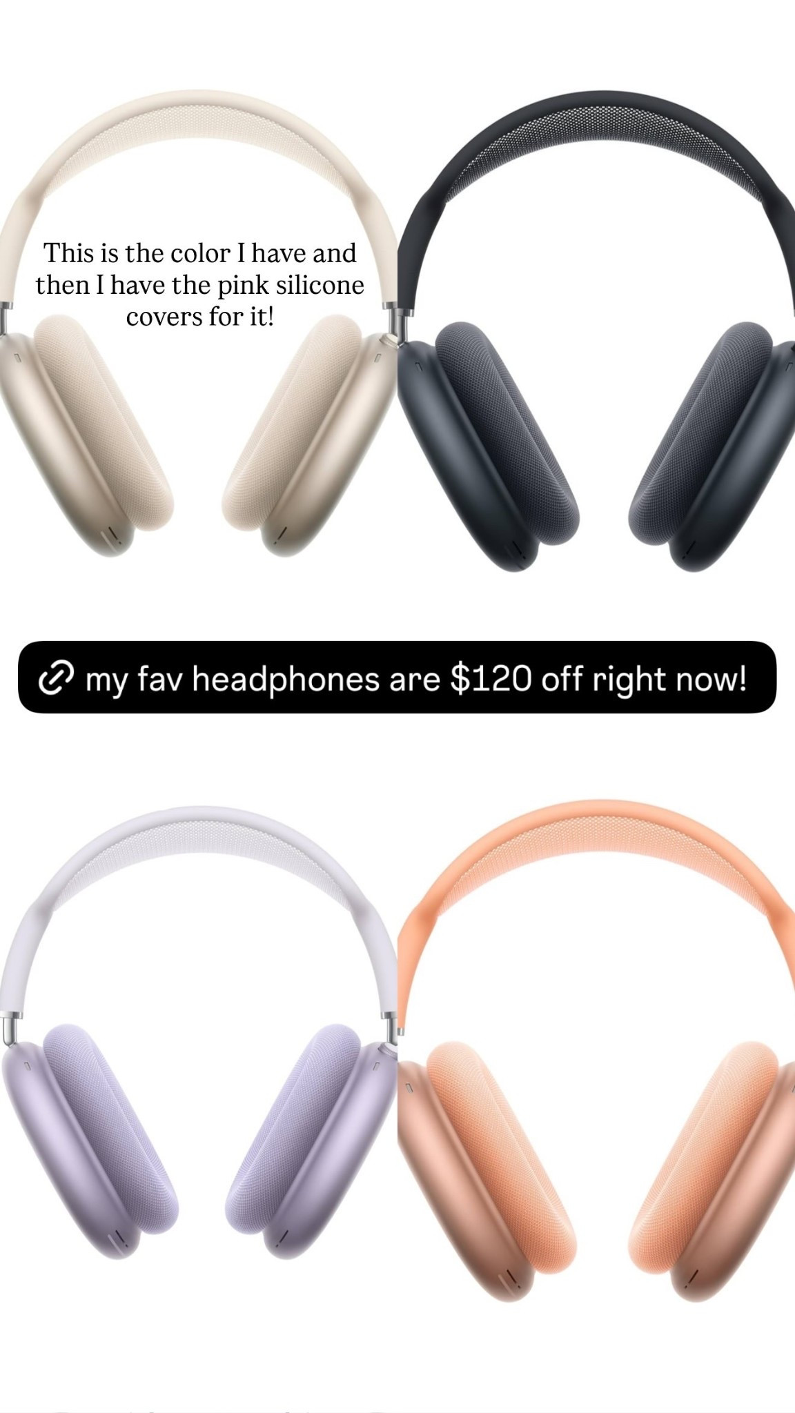 This is the color I have and then I have the pink silicone covers for it!