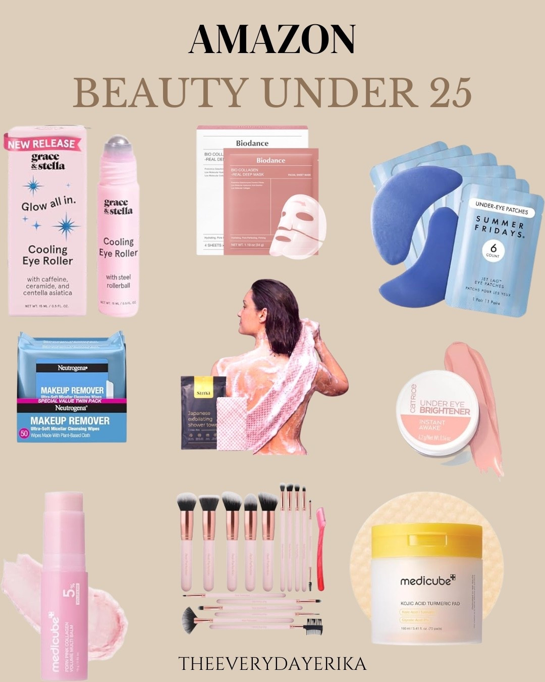 Treat yourself to these beauty essentials for under $25. Everything you need for a perfect skincare and makeup routine.From masks to eye serums, get your glow on with these must-haves. #beauty #skincare #makeup

#LTKselfcare #LTKmorningroutine #LTKOver40