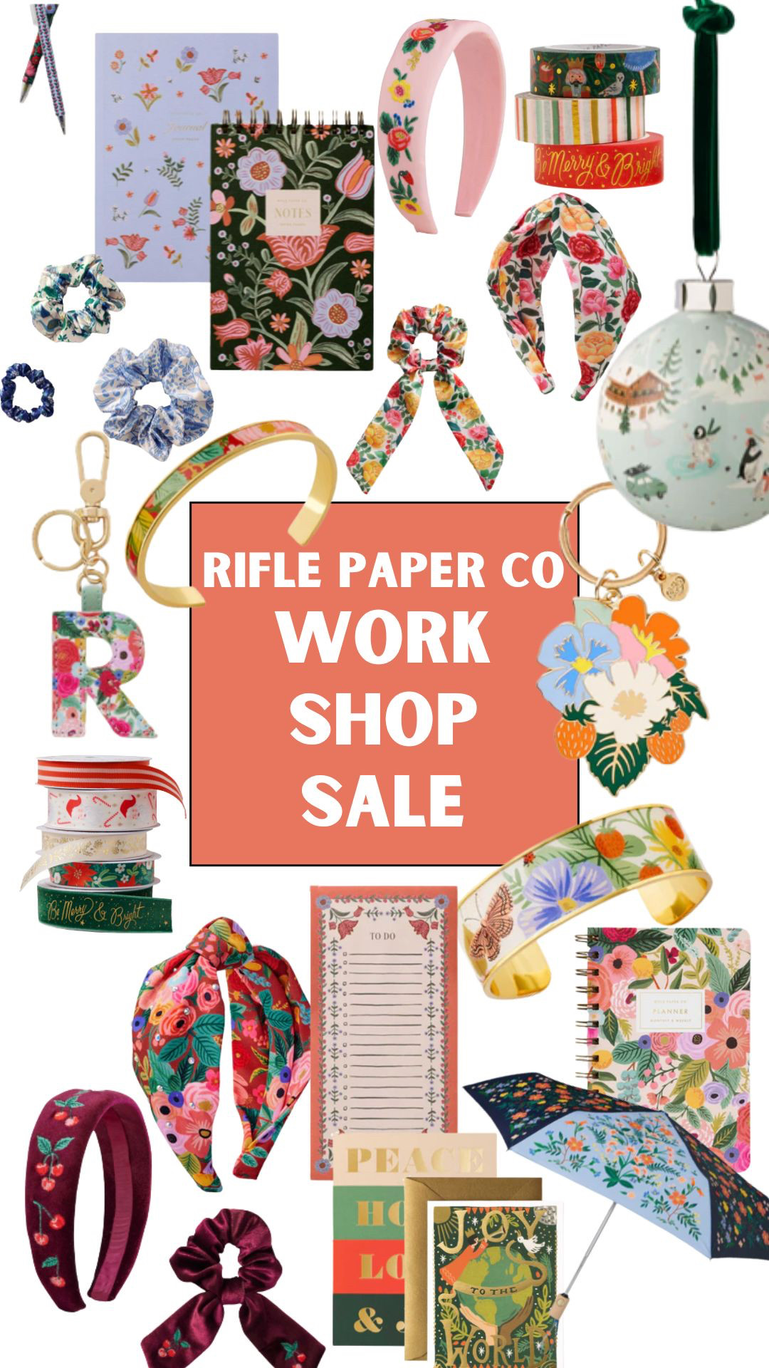 So many great deals on the cutest gifts from Rifle Paper Co! The workshop sale is going on now through November 11th. Up to 70% on desk accessories, gifts, party goods, and more! I LOVE their hair accessories; they make great gifts for my teen daughter! 

Perfect time to grab a few cute things for stockings and gifts!
@riflepaperco 

 #LTKGiftGuide #LTKHoliday #LTKSaleAlert