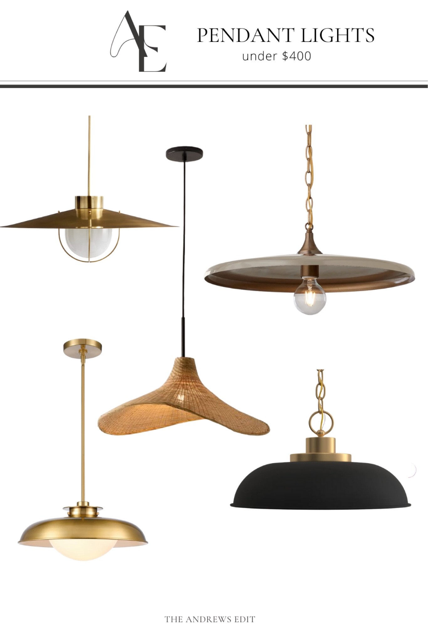 Beautiful on trend (and affordable) pendant lights under $400

#LTKhome #LTKFind