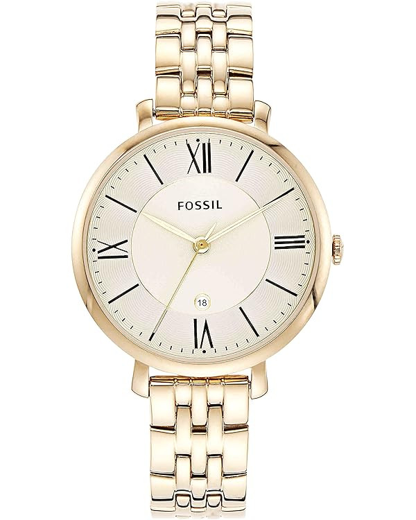 Fossil Jacqueline Women's Watch with Stainless Steel or Leather Band, Analog Watch Display | Amazon (US)
