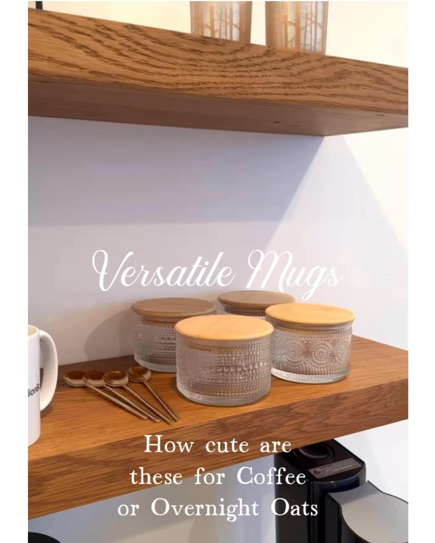 I love the versatility of these mugs!  So cute for Coffee or perfect for Overnight Oats, Yogurt Bowls, etc.  These 14oz mugs come with lids and gold spoons.  In love! 

#LTKHome
