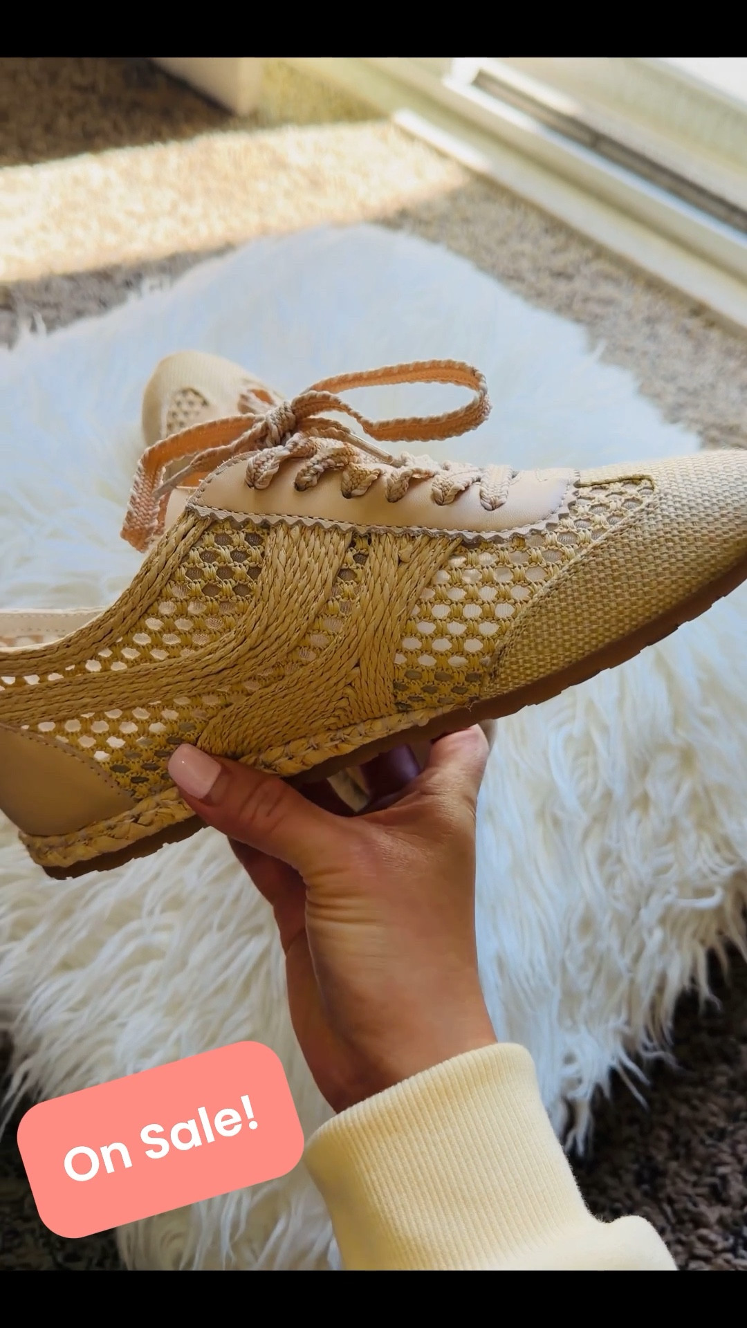 This comfy and super cute Raffia sneakers are on Sale!😁💛🤎Runs large, this is perfect for Spring/summer dresses, jeans and other outfits and would be great for travel! Get this if you’re tired of wearing your gym shoes on your travels🤗😍Can’t wait for the warmer days to come in🤗😁It’s $69.99 formerly $140 what a steal! Grab yours today!😉😘🤎💛
.
.
.
#sneakers #raffiasneakers #ltkstyletip #ltkworkwear #dolcevita #ltkactive #cutesneakers #ltlspringstyle #ltksummerstyle #summershoes #springshoes #travelshoes #travelsneakers #nudesneakers #neutralshoes #neutralsneakers #neutralstyle #travelsneakers #neutrals

#LTKshoecrush #LTKfindsunder100 #LTKsalealert