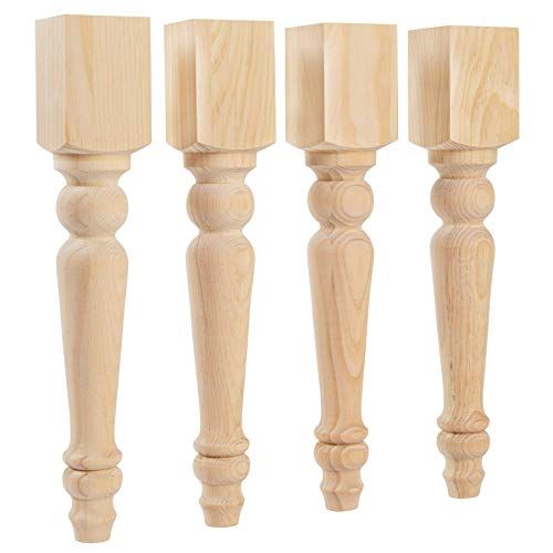 Carolina Leg Co. - Knotty Pine Chunky Cottage Bench Legs - Replacement Coffee Table Legs - Set of... | Amazon (US)