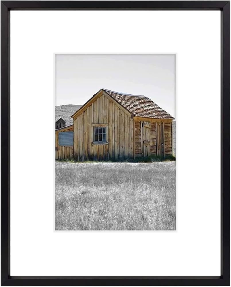 Golden State Art, 8x10 Black Picture Frame Display Photo 5x7 with Mat or 8 x 10 Without Mat for W... | Amazon (US)